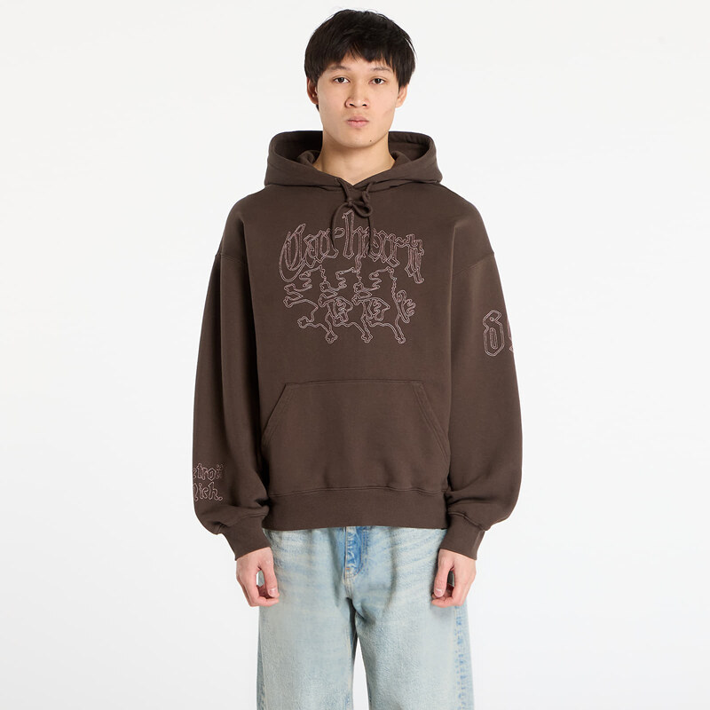 Mikina Carhartt WIP Hooded Hackwork Sweat Vitola/ Glassy Pink L 66355094