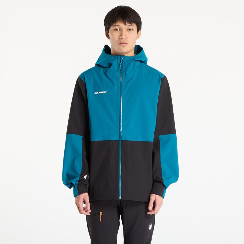 Bunda Mammut Linard Guide HS Hooded Jacket Men Black/ Deep Teal M 66419570