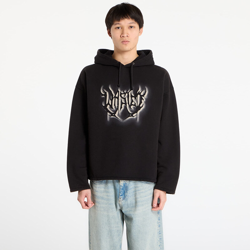 Mikina Wasted Paris M Sword Straight Hoodie Faded Black L 66419555