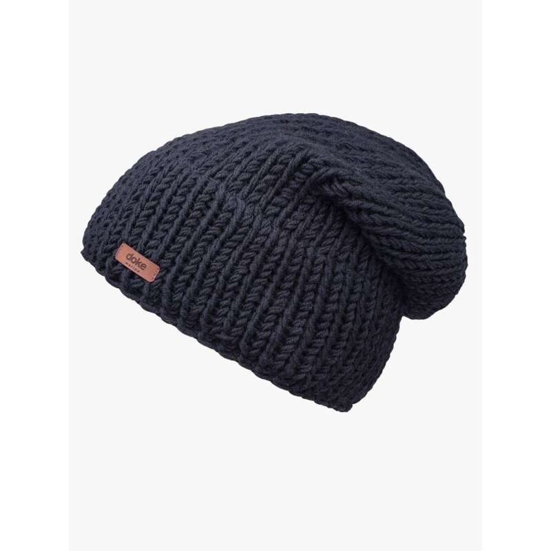 DOKE Merino pletená čiapka roy black pre mužov 66450402