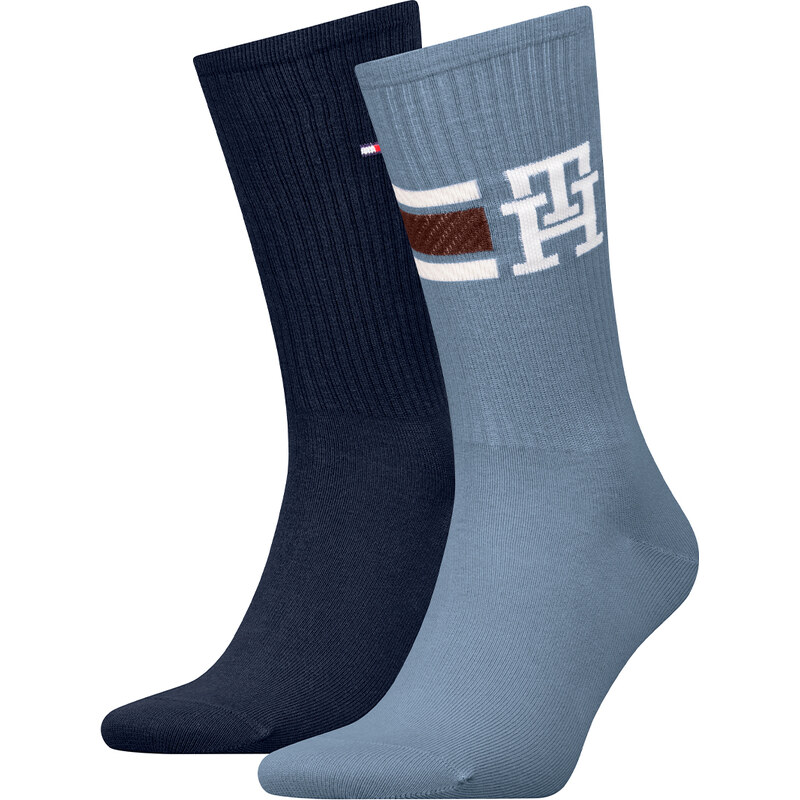 TOMMY HILFIGER – ponožky 2PACK TH men sport classic denim blue 66420832