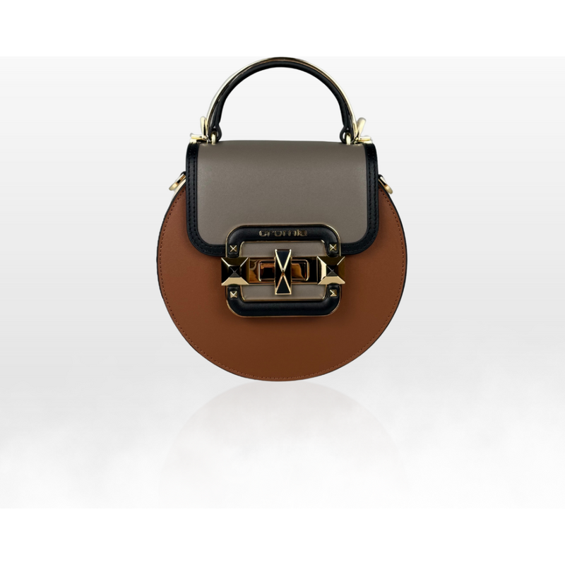 CROMIA IT JEWEL – kožená kabelka – bridlicovo sivá 66421053