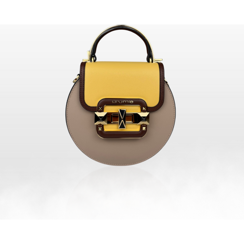 CROMIA IT JEWEL – kožená kabelka – horčicovo žltá 66421054