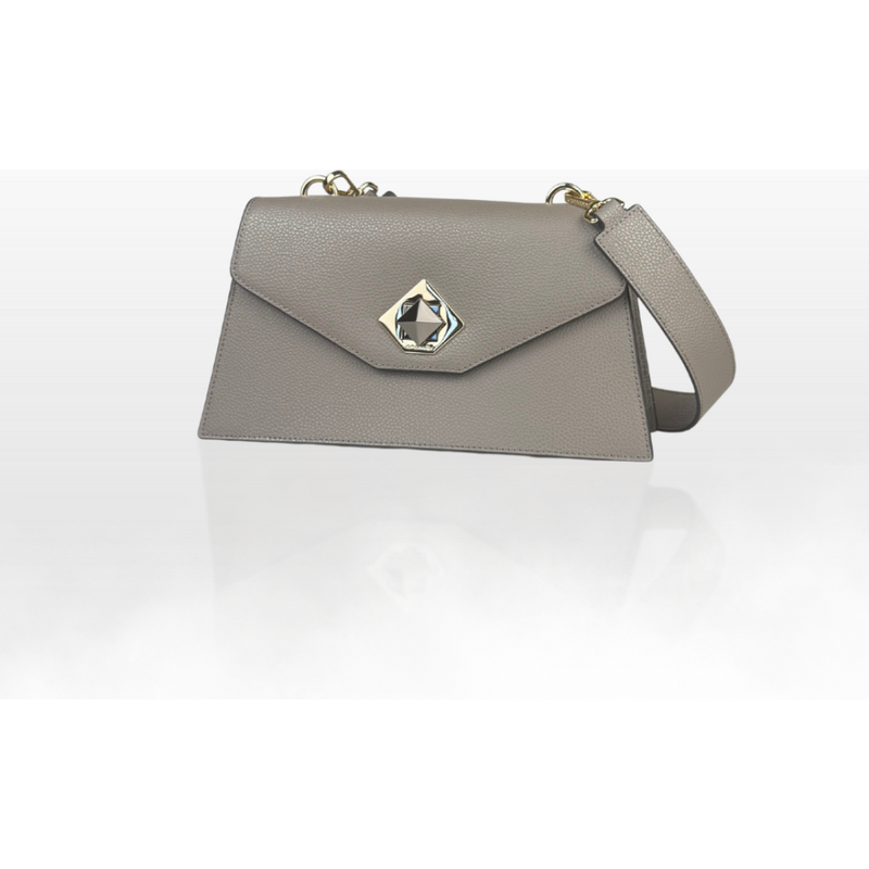 CROMIA MINA kožená kabelka – sivá 66421056