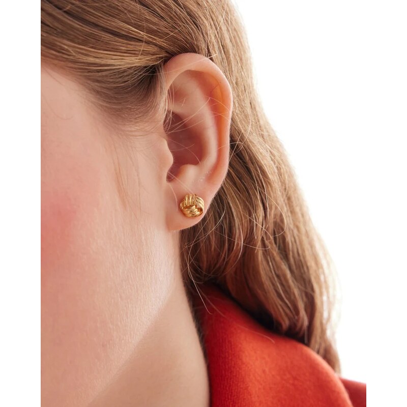 Victoria Cruz Elegantné pozlátené kôstky Uzol Nivola A5512-DT 66589242