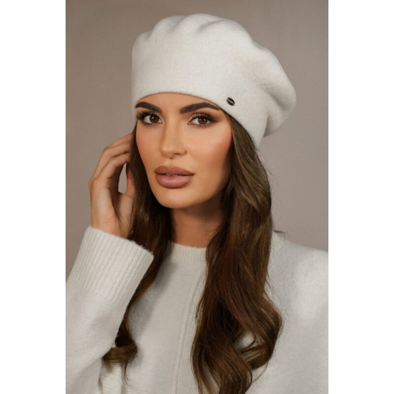 Kamea Smotanová elegantná dámska baretka na zimu Kiang, Farba 66421443