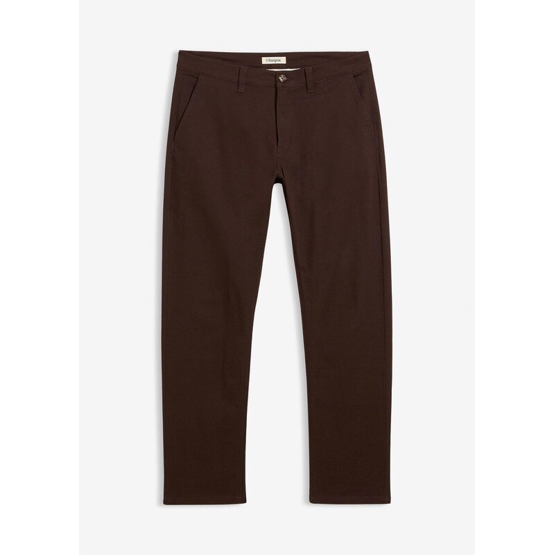 bonprix Chino nohavice, Relaxed Fit, strečové, s bio bavlnou, rovné, 66421644