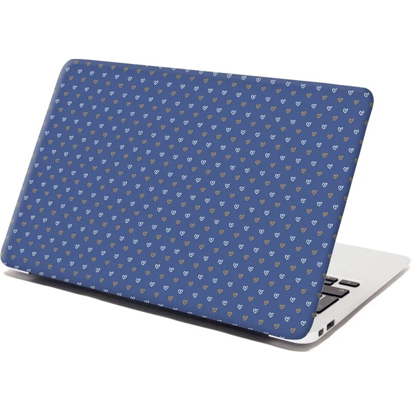 Sablio Samolepka na notebook Srdiečka na modrej 65099879