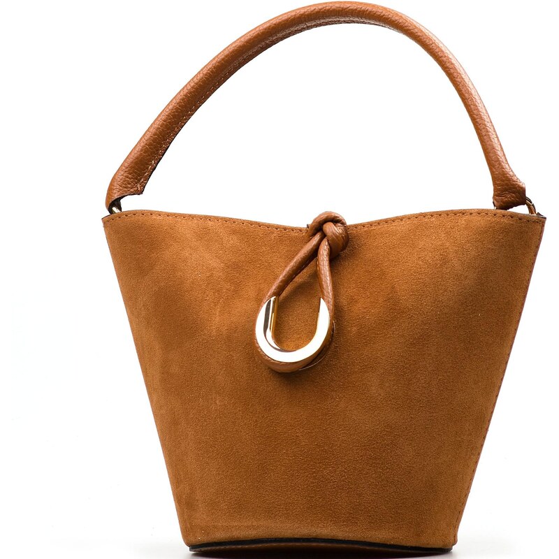 Blaire Kožená kabelka Michela koňakovo hnedá 66421896