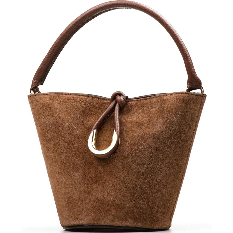 Blaire Kožená kabelka Michela hnedá 66421895