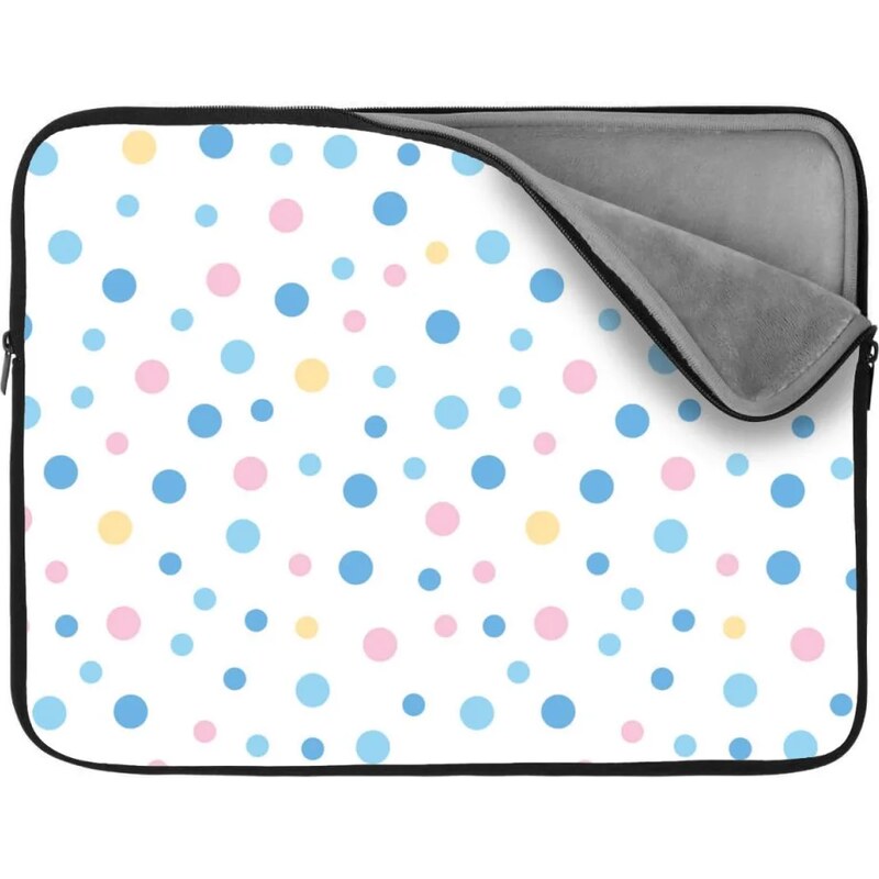 Sablio Obal na notebook Farebné bodky na bielej 65430284