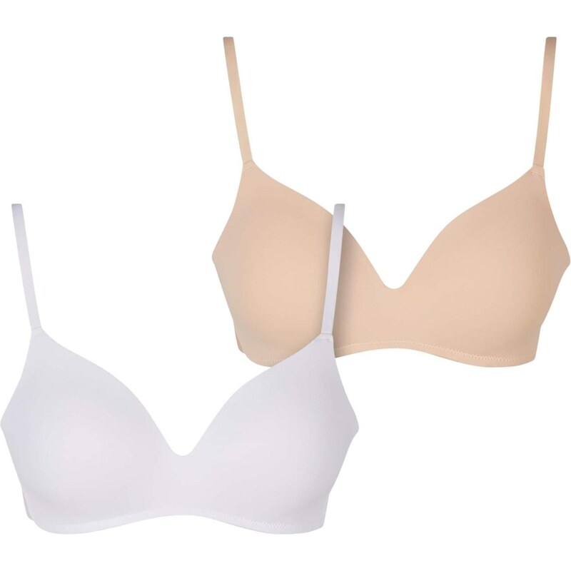 Urban Classics Podprsenka béžová / biela 66427158