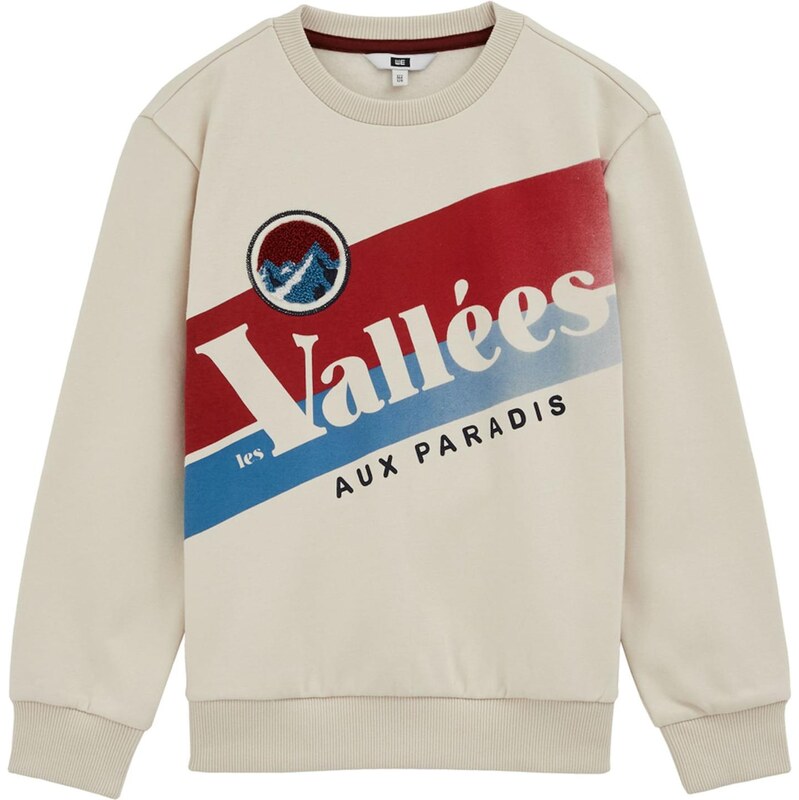 WE Fashion Mikina béžová / modrá / tmavočervená / čierna 66427312