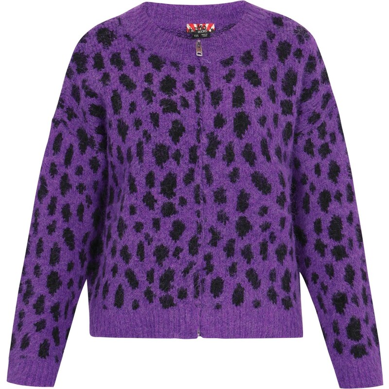 myMo ROCKS Kardigán fialová / čierna 66427392