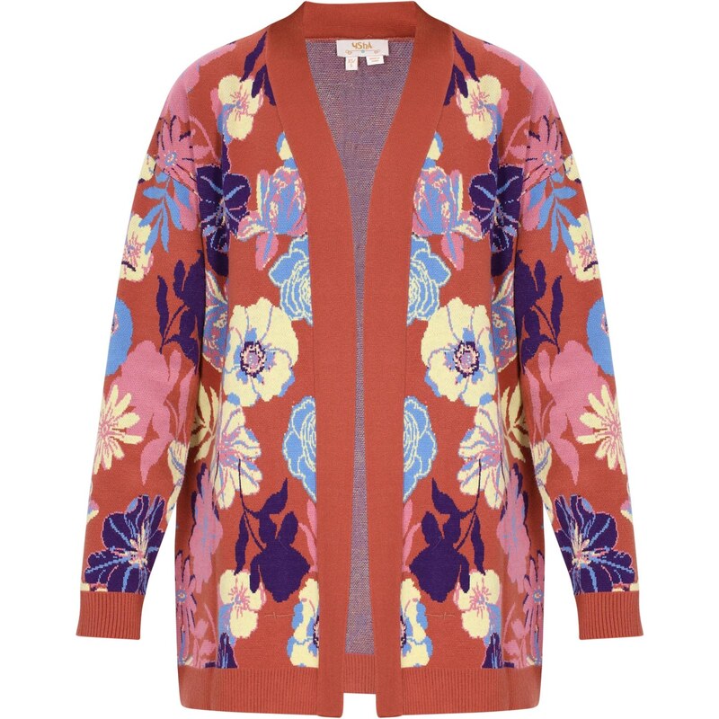 usha FESTIVAL Kardigán námornícka modrá / svetlomodrá / svetložltá / 66427527