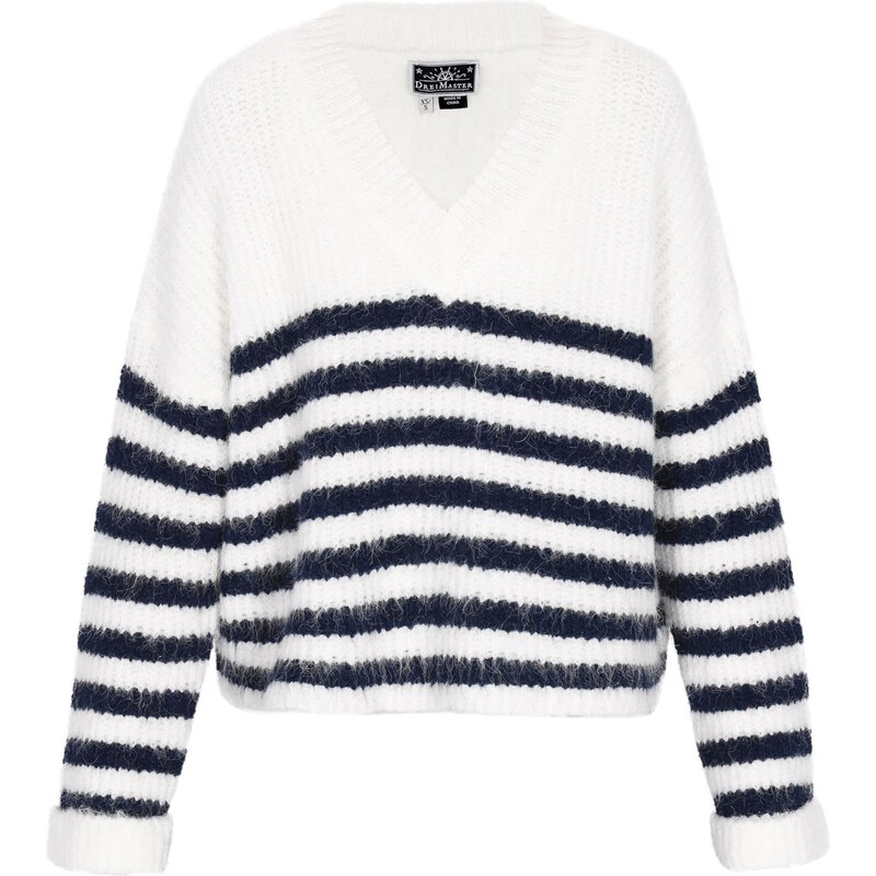 DreiMaster Maritim Sveter Maritime tmavomodrá / biela 66427533