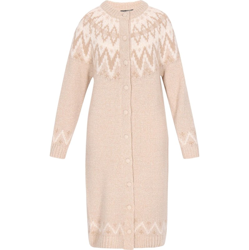 DreiMaster Vintage Pletený kabát Vintage krémová / biela 66427546