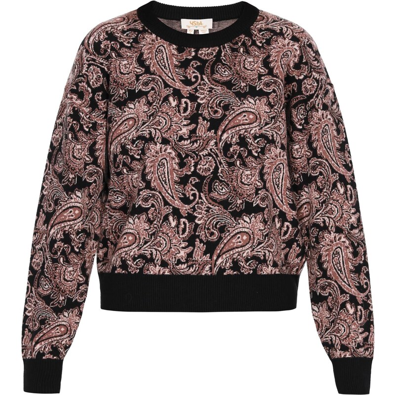 usha FESTIVAL Sveter nebielená / hnedá / čierna 66427532