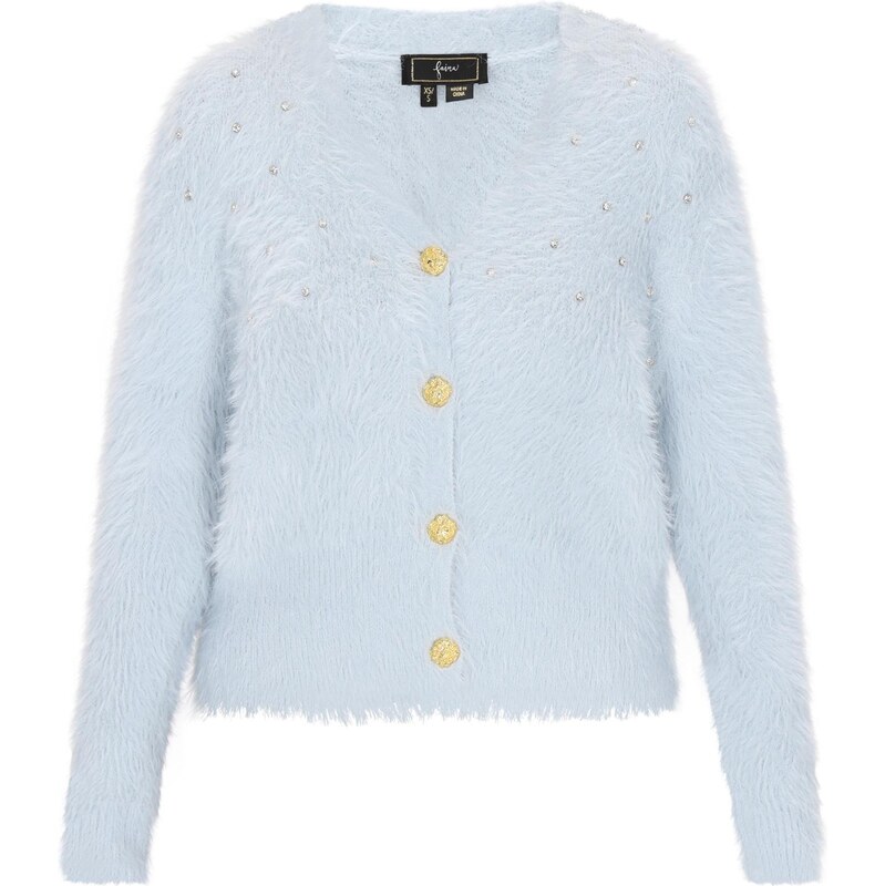 faina Kardigán Fashion Look svetlomodrá 66428718