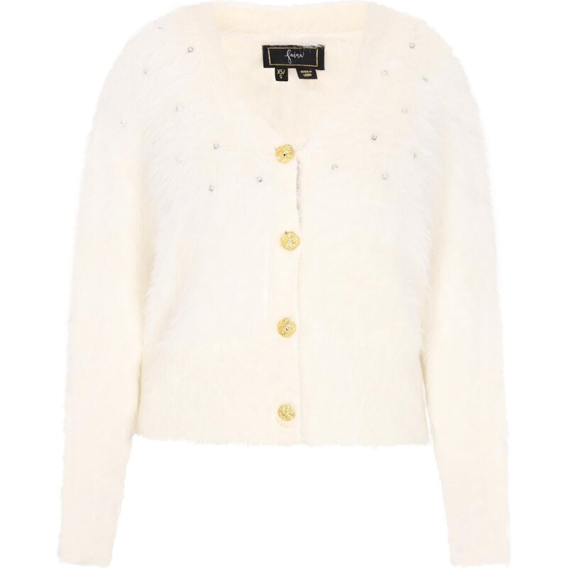 faina Kardigán biela ako vlna 66428721