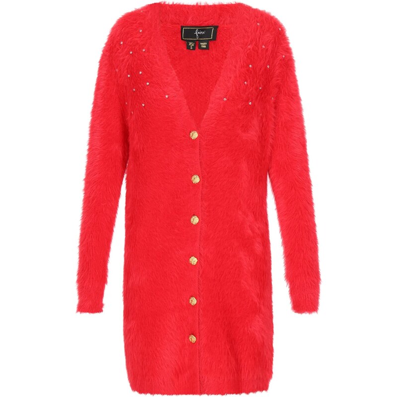 faina Pletený kabát červená 66428759