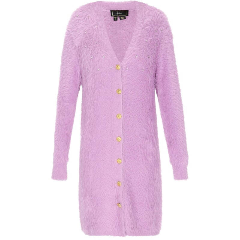 faina Pletený kabát slivková 66428763