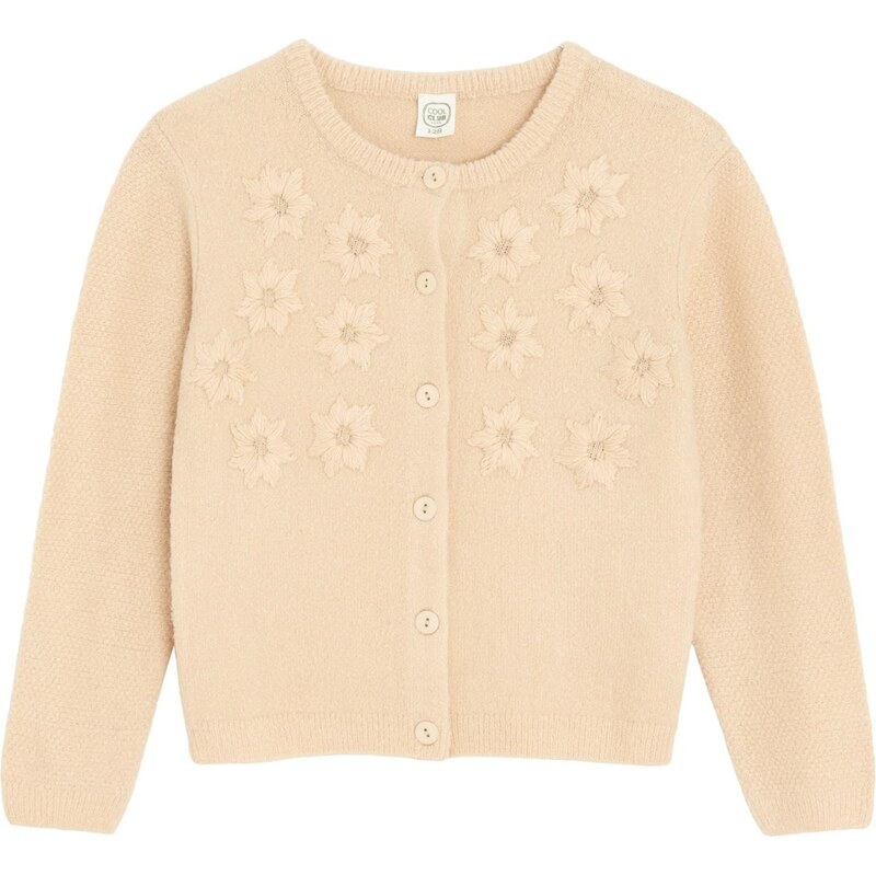 Cool Club Kardigán biela ako vlna 66428861