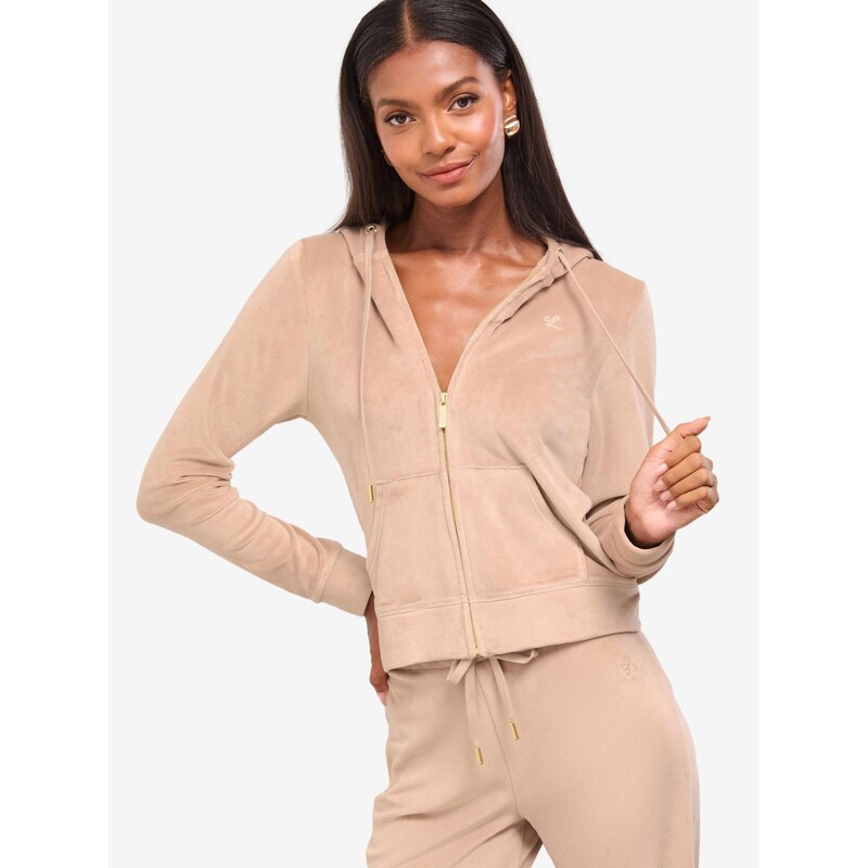 Lipsy Tepláková bunda tmavohnedá 66429271