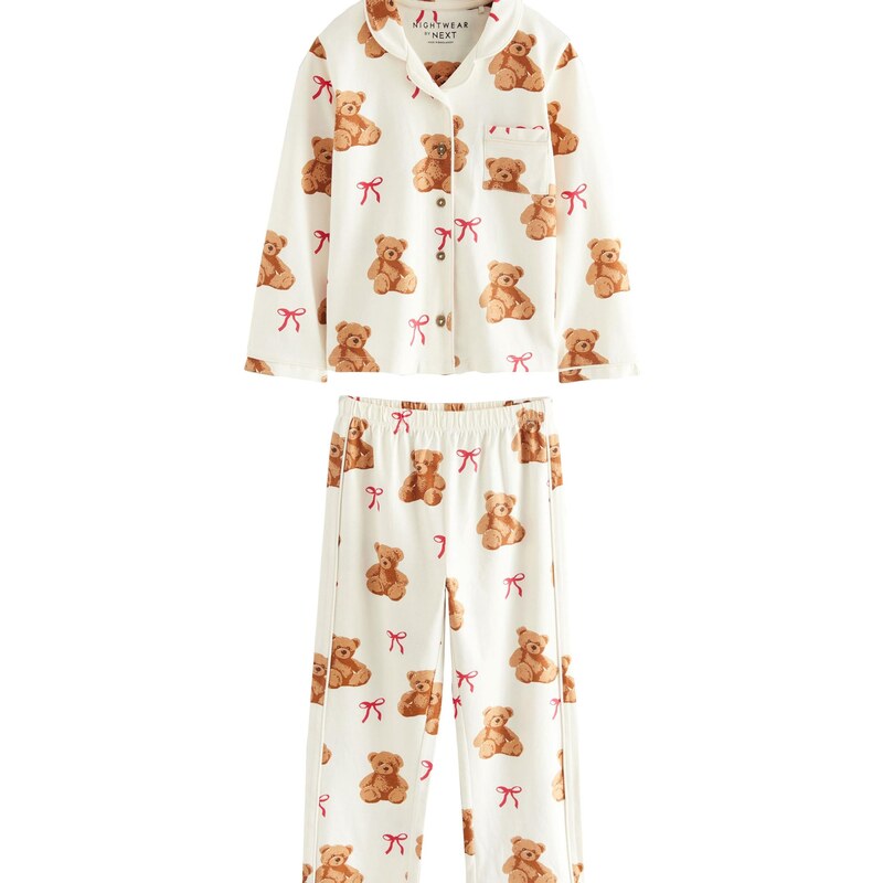 Next Pyžamo hnedá / červená / biela 66429351