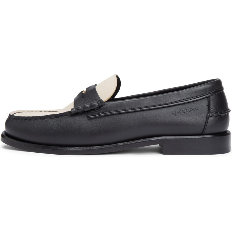 TOMMY HILFIGER Papuče nebielená / čierna 66429380