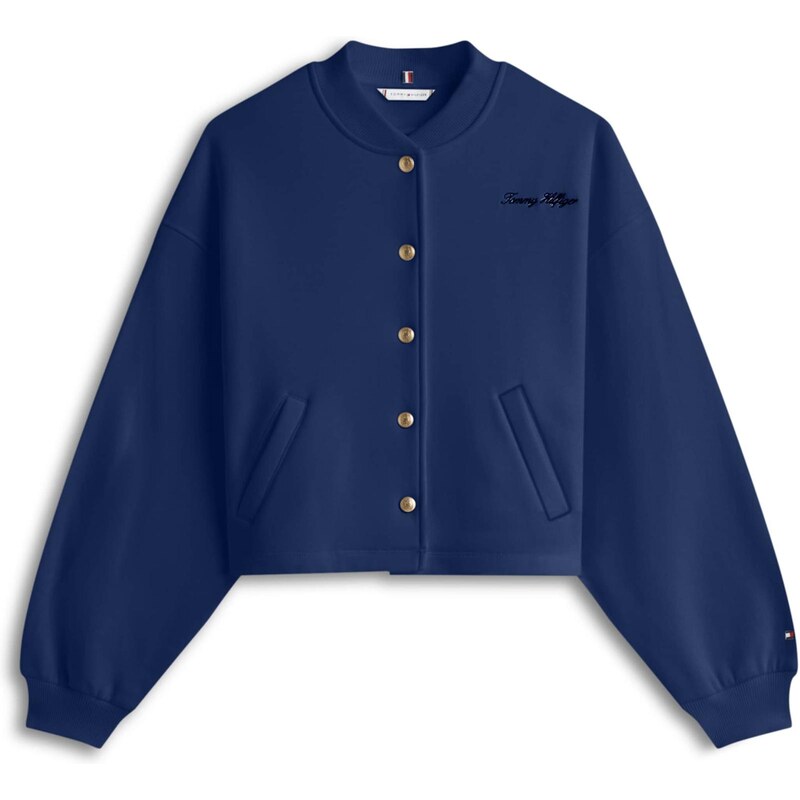 TOMMY HILFIGER Tepláková bunda námornícka modrá 66429407