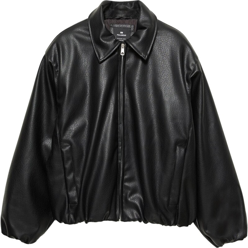 Pull&Bear Prechodná bunda čierna 66429539