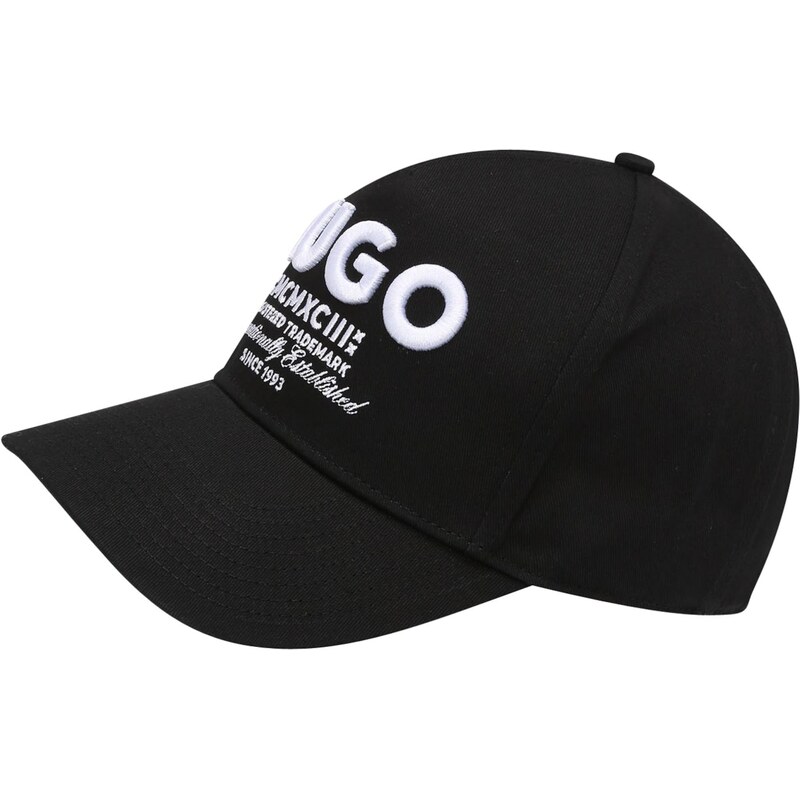 HUGO Čiapka Merk čierna / biela 66429595