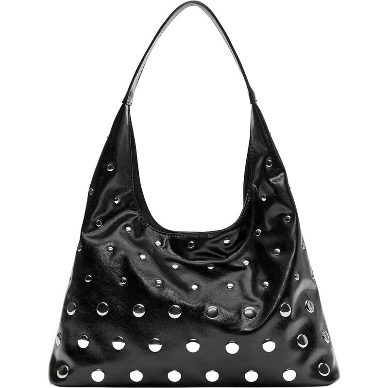 Pull&Bear Shopper čierna / strieborná 66429598