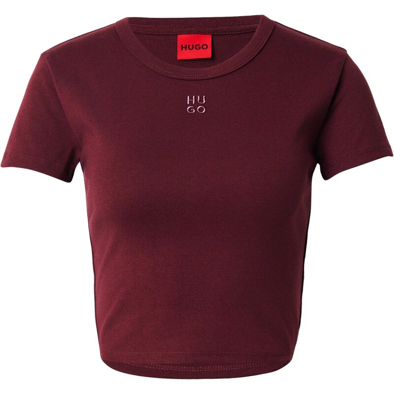 HUGO Tričko Delanor farba lesného ovocia 66429685