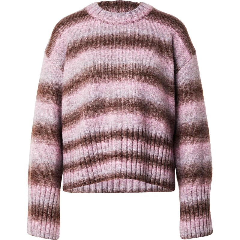 Monki Oversize sveter hnedá / ružová 66429706