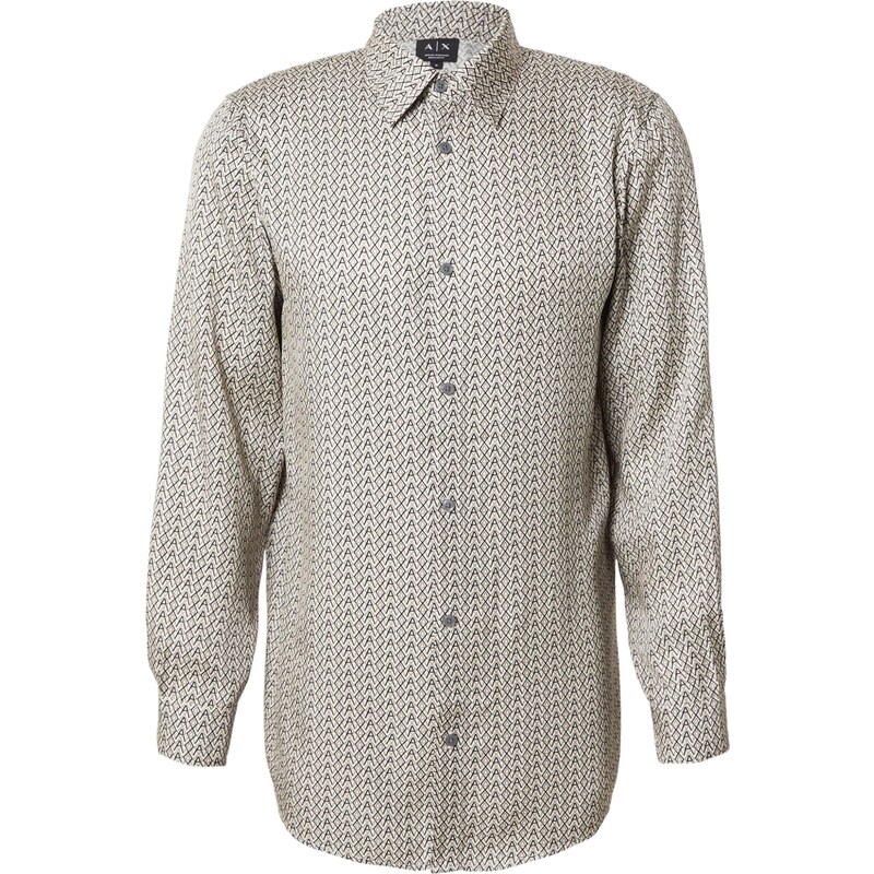 ARMANI EXCHANGE Košeľa farba ťavej srsti / nebielená / čierna 66429728