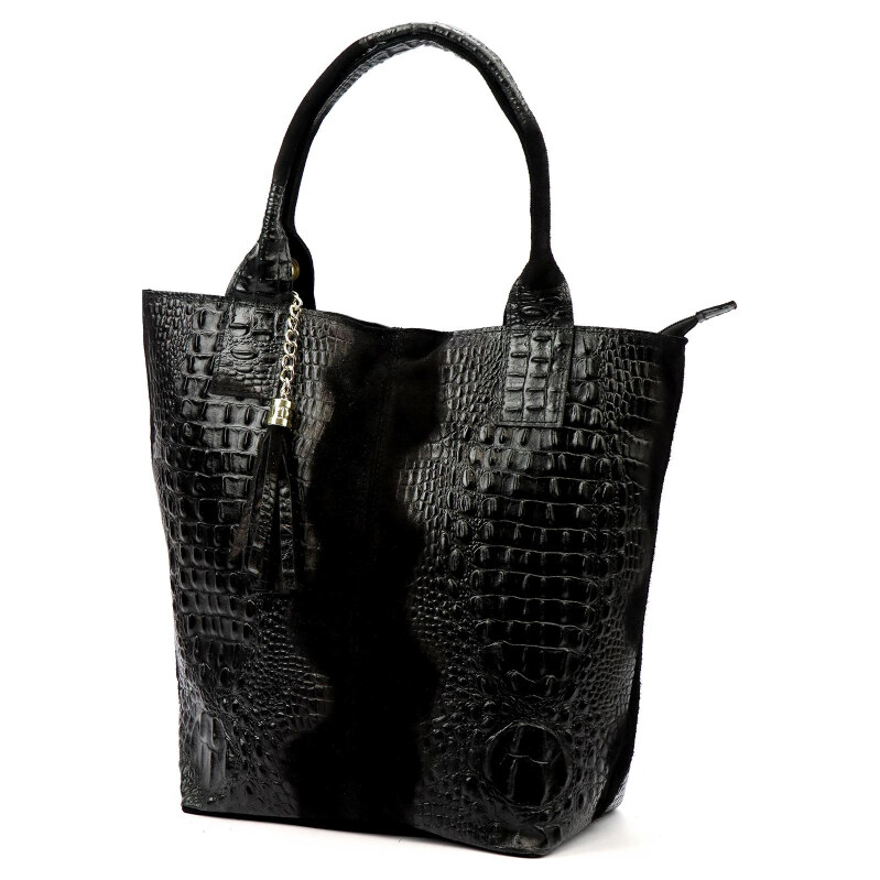 Kožená kabelka Luka čierna KZ2259624 66426617