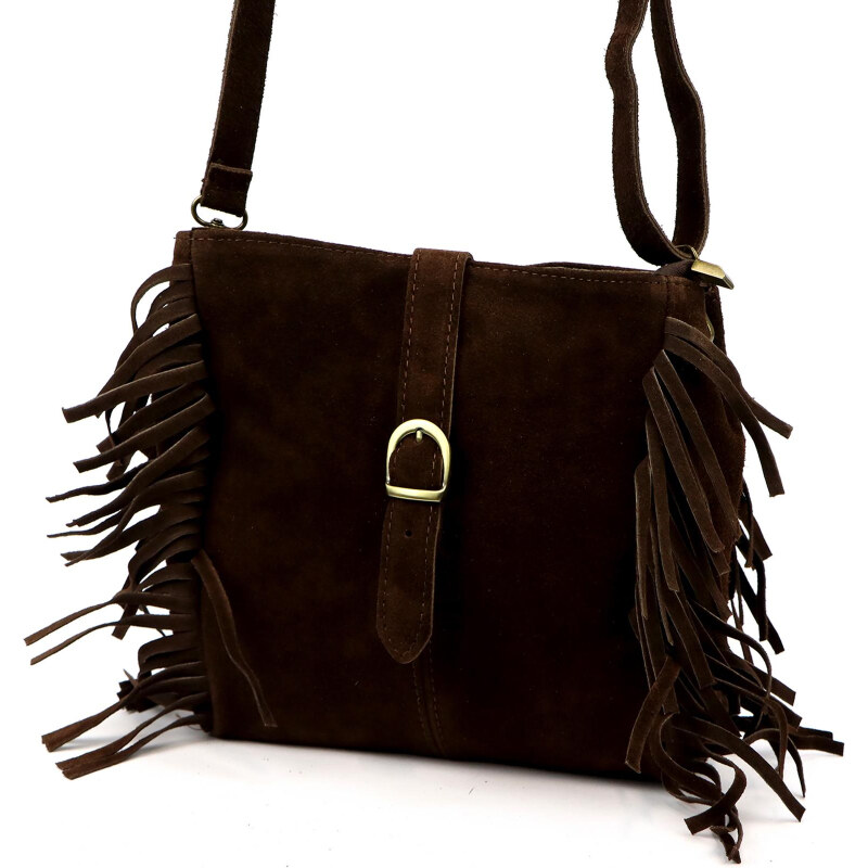 Kožená kabelka Luka hnedá KZ2258741 66426619