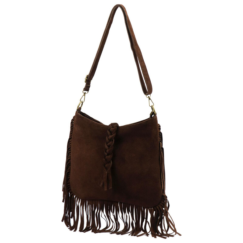 Kožená kabelka Luka hnedá KZ2259117 66426620