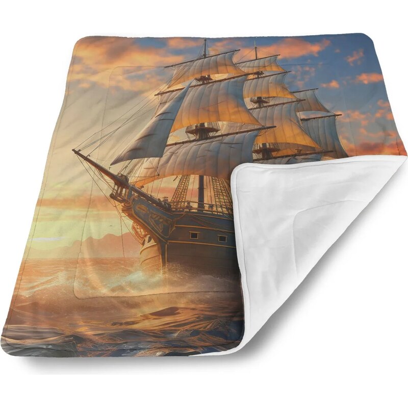 Sablio Deka pre bábätko Plachetnica vo vlnách pri východe slnka 62633499