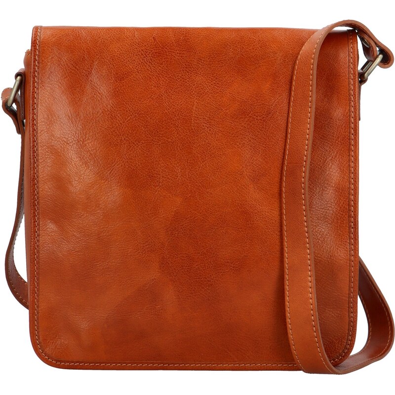 Delami Vera Pelle Štýlová pánska kožená taška Ernest, koňaková 66426790