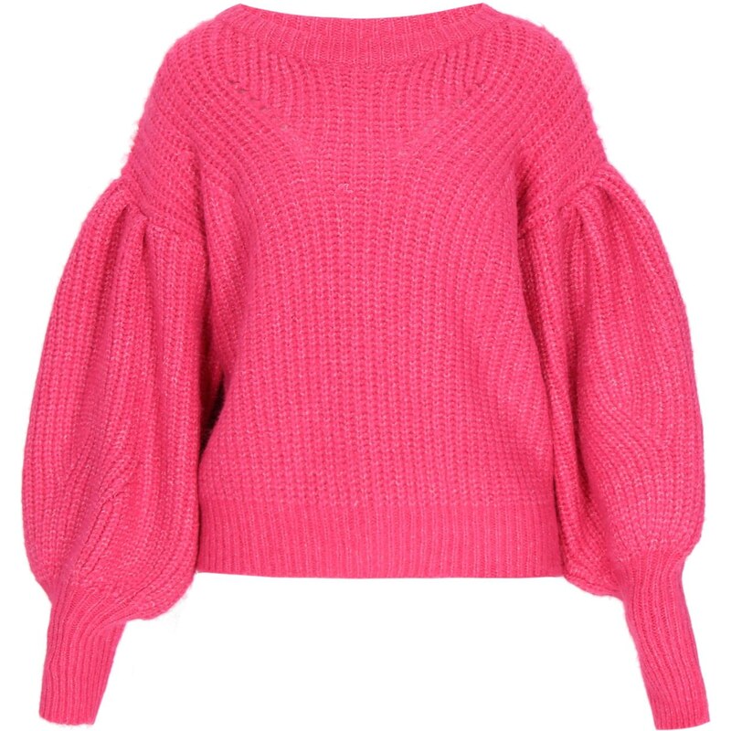 IZIA Oversize sveter fuksia 66427398