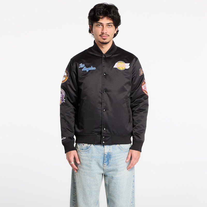 Bunda Mitchell & Ness NBA Blackout Heavyweight Satin Jacket Los 66432983