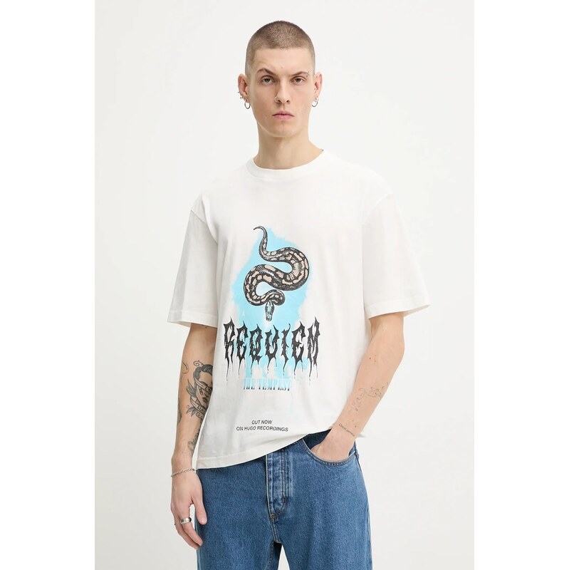 Bavlnené tričko Hugo Blue Noctornix 66436927