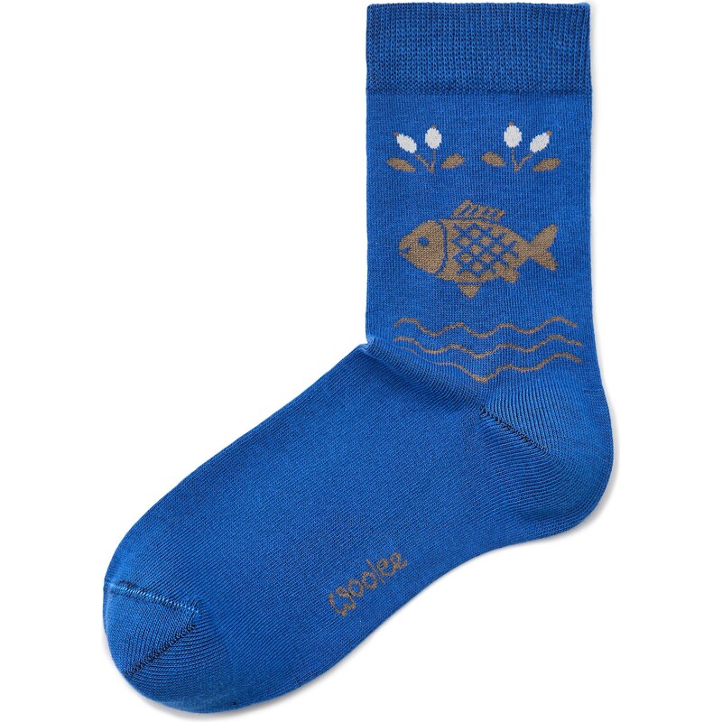 Vlnka Detské vianočné bavlnené ponožky kapor 66530213