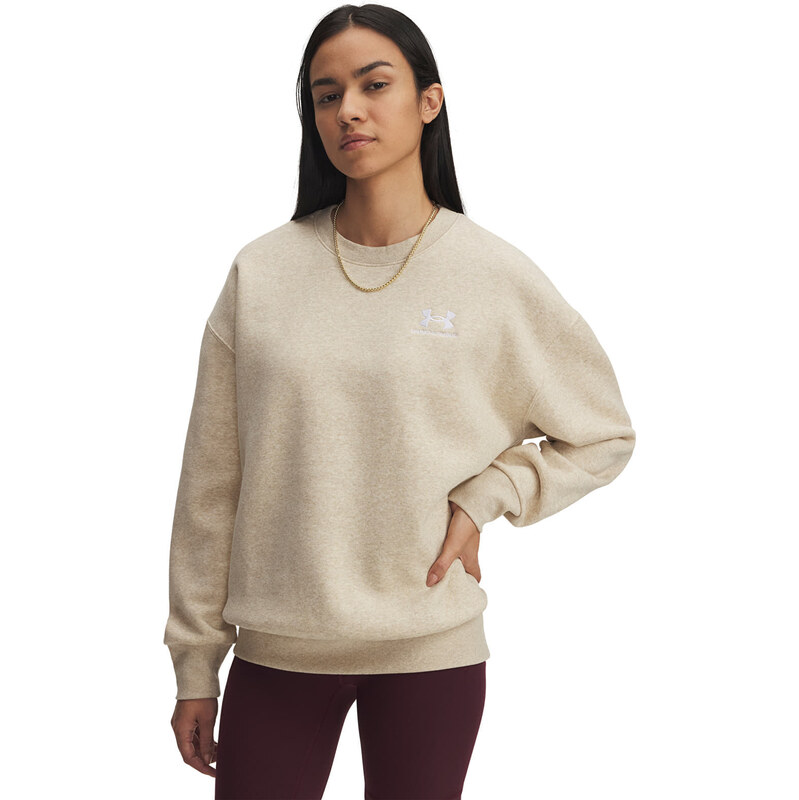 Mikina Under Armour Icon Fleece Os Crew Brown L 66437869