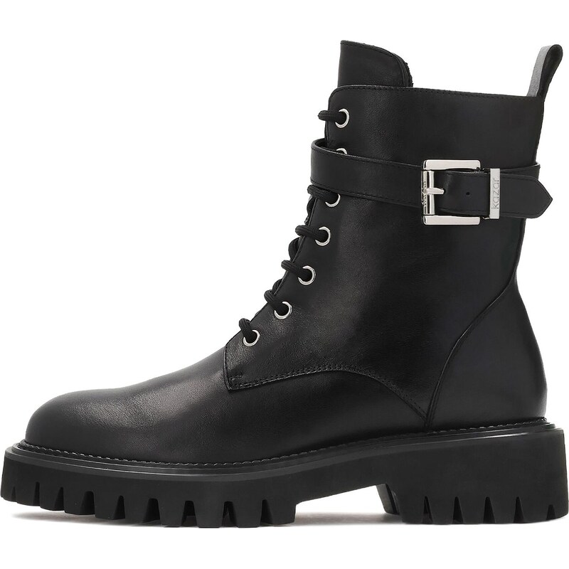 Kazar Šnurovacie členkové čižmy čierna 66346194