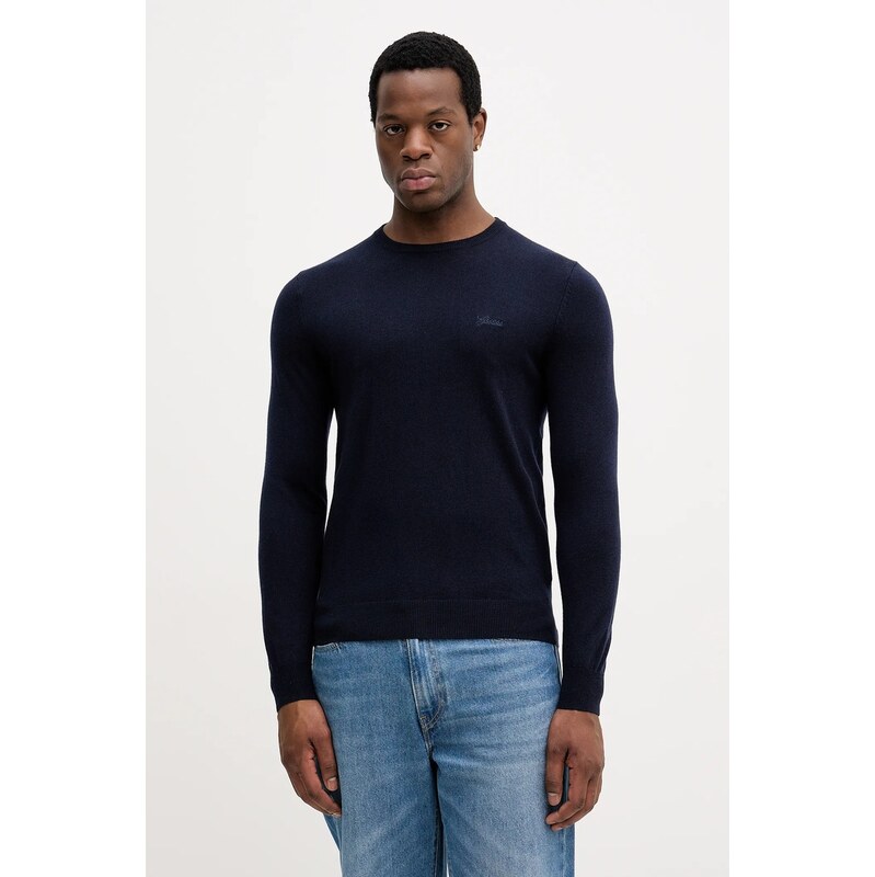 Sveter s prímesou hodvábu Guess DANIEL 66438256