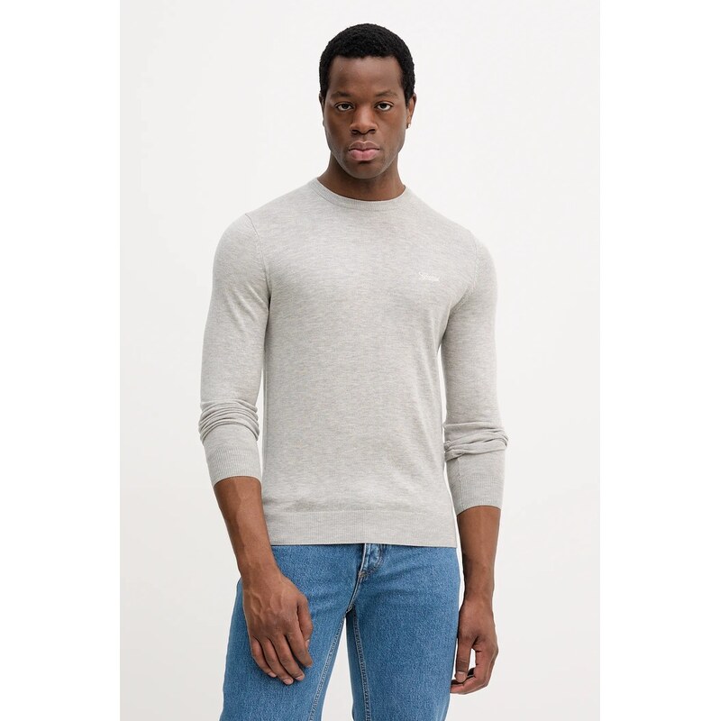 Sveter s prímesou hodvábu Guess DANIEL 66438257